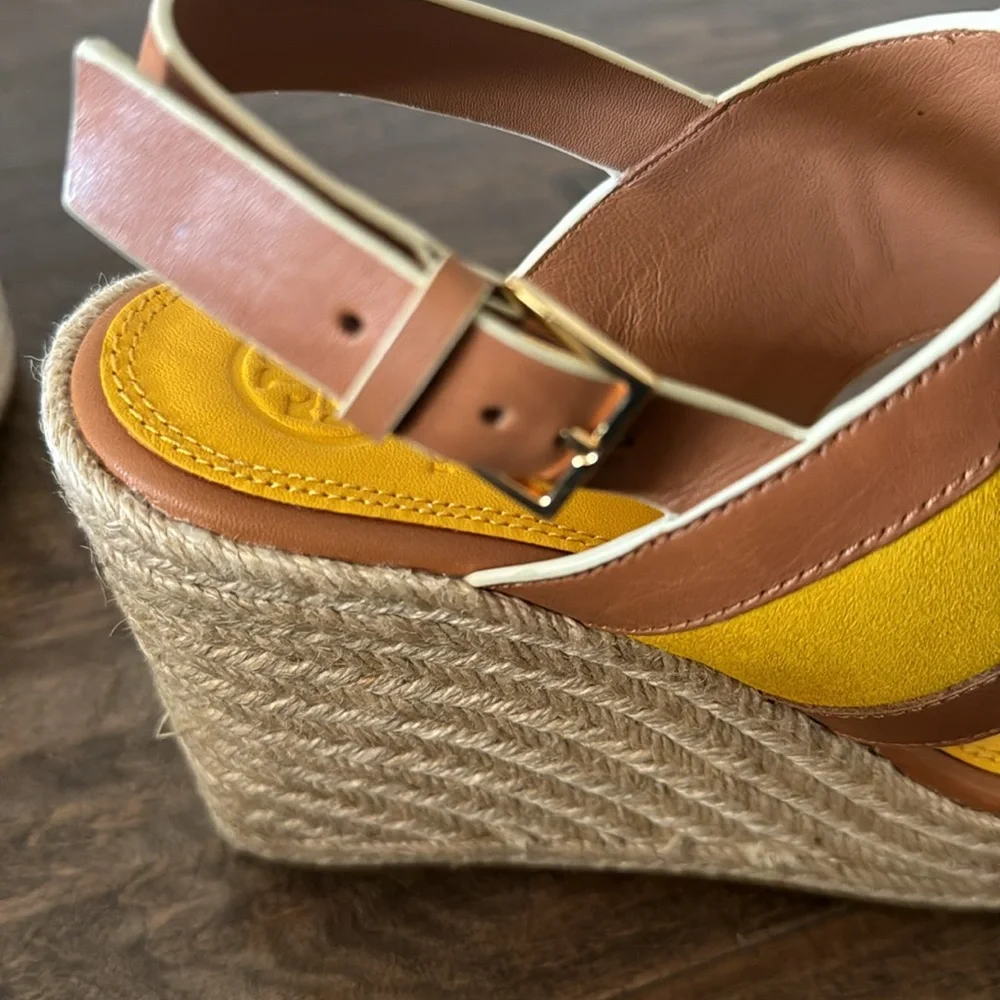 Tory Burch Ines Wedge Espadrille Platform Sandals. 8M. New, no box.
